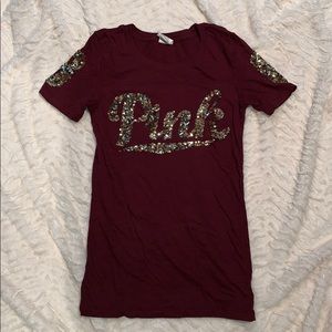 Pink by Victoria Secret Sequence Shirt